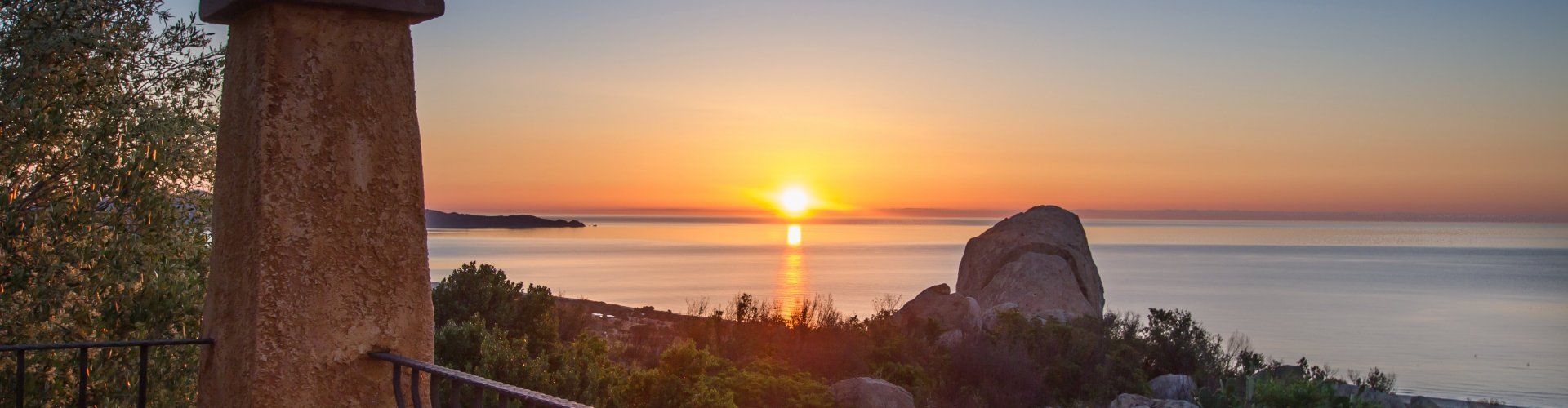 Alzare del sole visto dalla terrazza