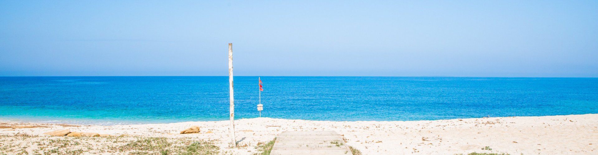 Accesso alla spiaggia di Is Arutas