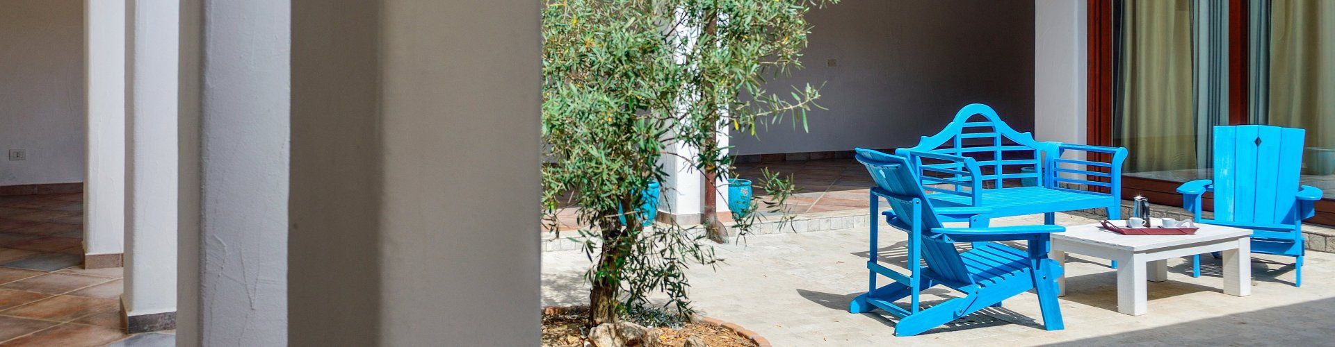 Villa Campidano 8 | Cortile interno con salottino Cortile interno con salottino