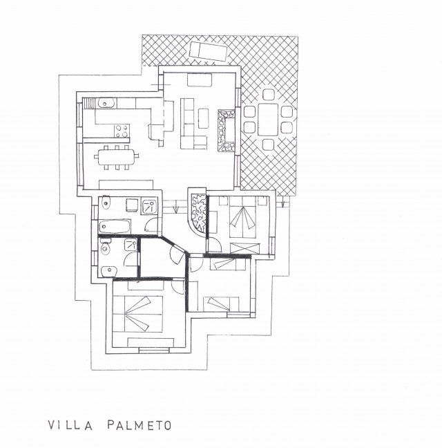 Villa Il Palmeto | Pianta della casa Pianta della casa