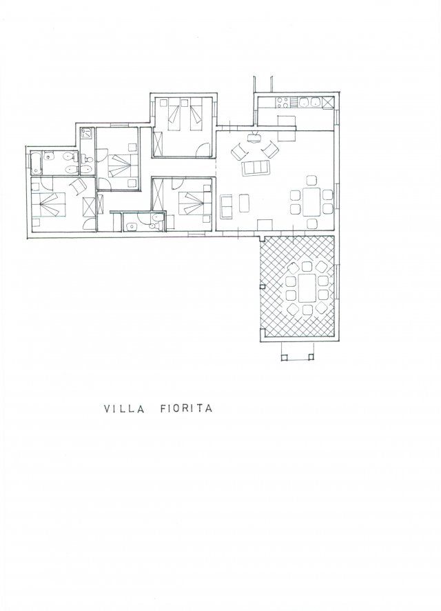 Piantina di Villa Fiorita