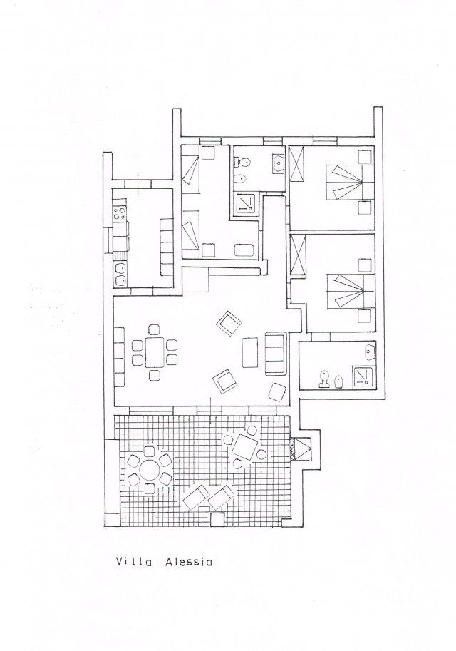 Villa Alessia | Planimetria Pianta