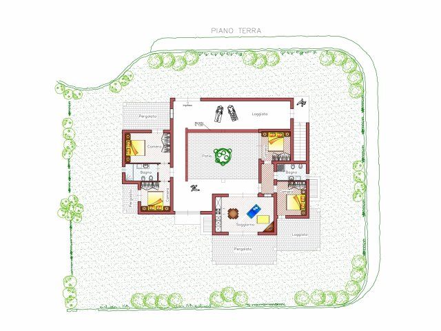 Villa Campidano 8 | Piantina Piantina