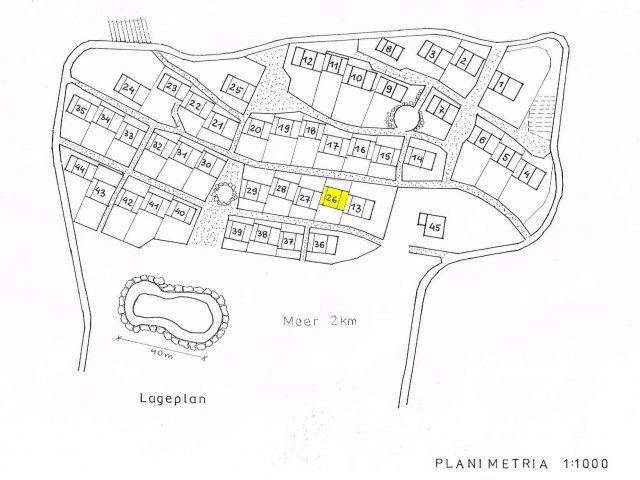 Li Conchi 26 | Posizione della casa nel villaggio Li Conchi Piantina Li Conchi