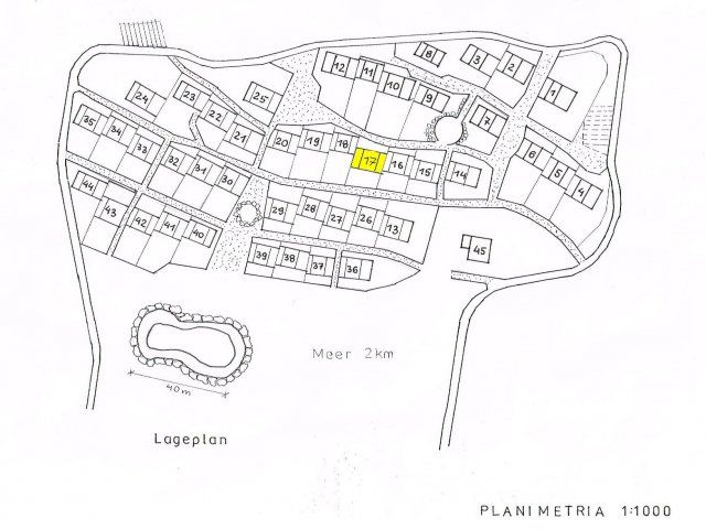 Li Conchi 17 | Posizione della casa nel villaggio Mappa del villaggio
