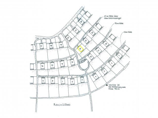 Mappa del complesso di Sant Elmo