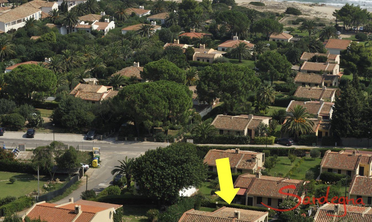 Villa Alessia | Posizione della casa e la distanza al mare che è raggiungibile a piedi Posizione