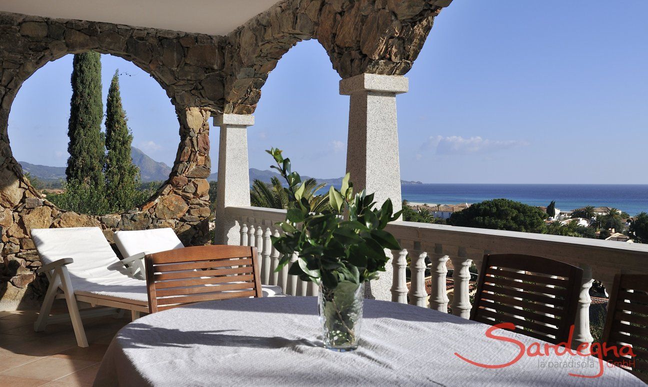 Apartment Castededdu 6 | Terazza con vista spettacolare Veranda