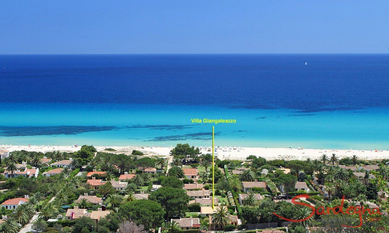 Villa Giangaleazzo | Posizione della casa vicino al mare Piantina