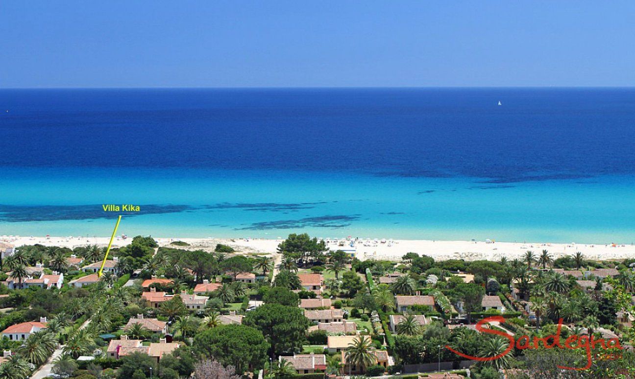 Villa Kika | Posizione della villa a 100 metri dalla spiaggia Posizione di Villa Kika 100 metri dalla spiaggia
