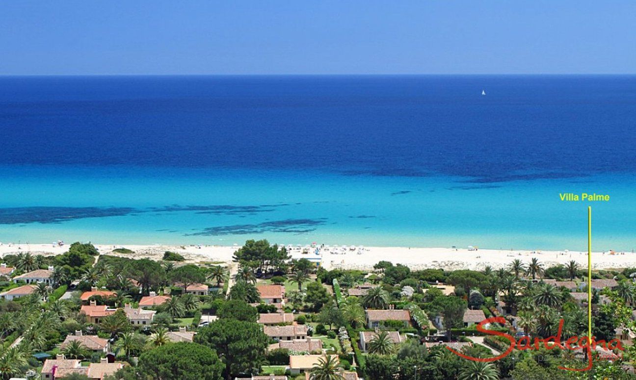 Villa Palme | Posizione della casa vicino al mare Piantina