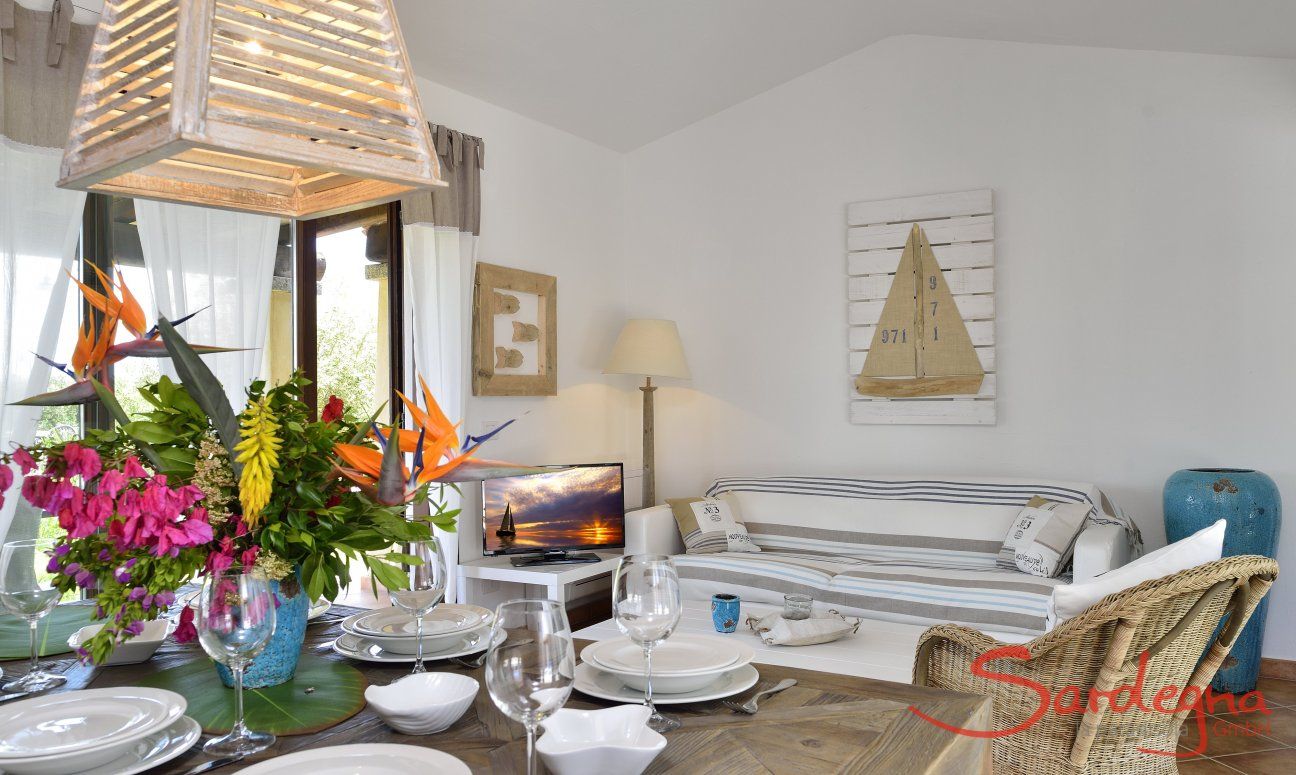 Villa Campidano 7 | Soggiorno con zona pranzo e zona relax Soggiorno