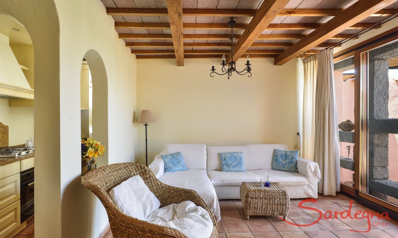 Villa Domus 17 | Soggiorno con vetrata Domus di Pitrizza