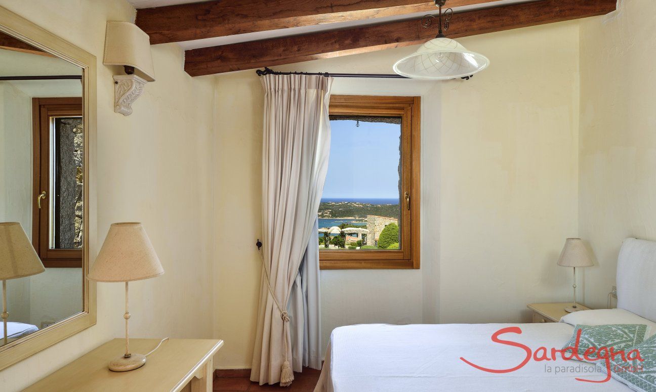 Villa Domus 17 | Camera 2 con letto matrimoniale giù Domus di Pitrizza