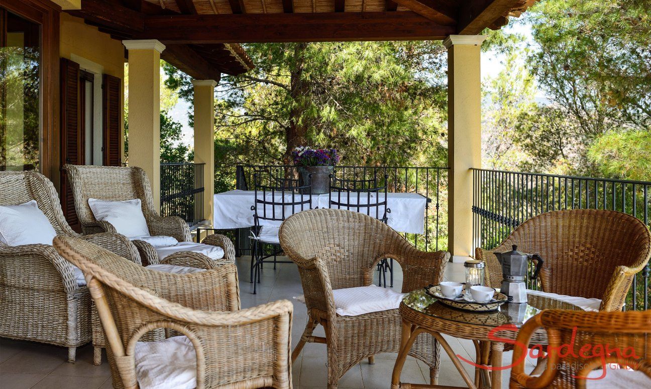 Villa Le Poiane | Terrazza arredata con mobili per l'esterno Terrazza