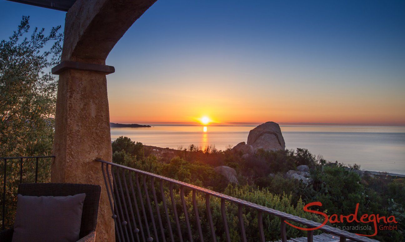 Alzare del sole visto dalla terrazza