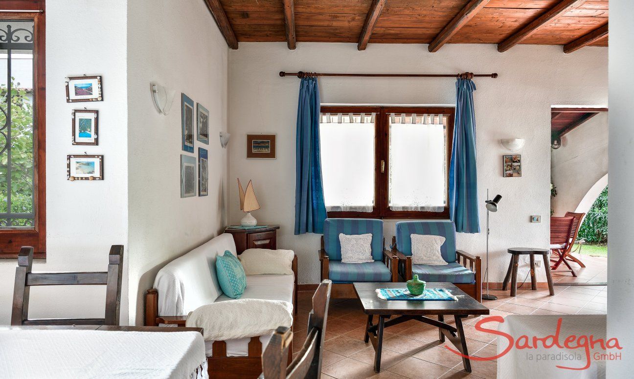 Villa Vela | Salotto con accesso diretta alla veranda Salotto