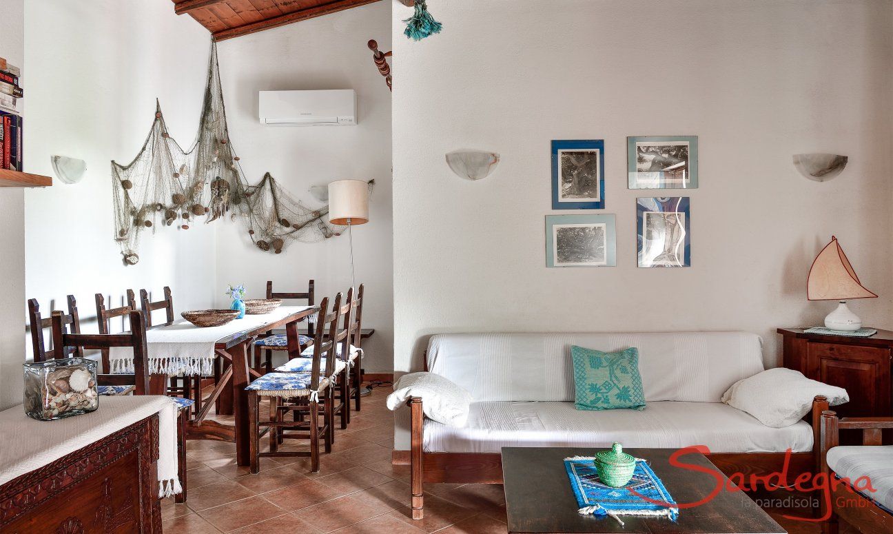 Villa Vela | Salotto con zona pranzo e zona relax Salotto