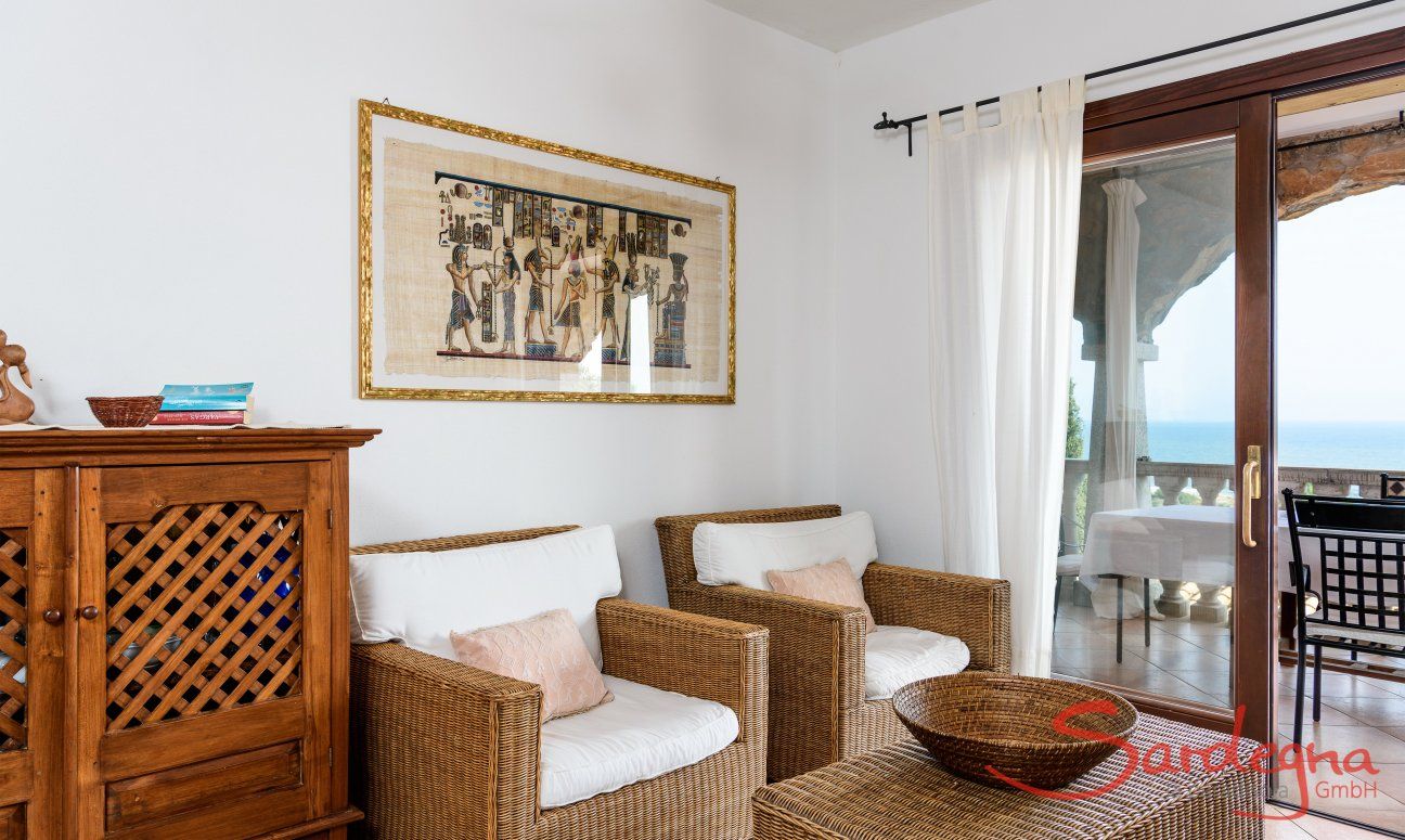 Apartment Castededdu 2 | Salotto con vista mare Salotto con vista mare