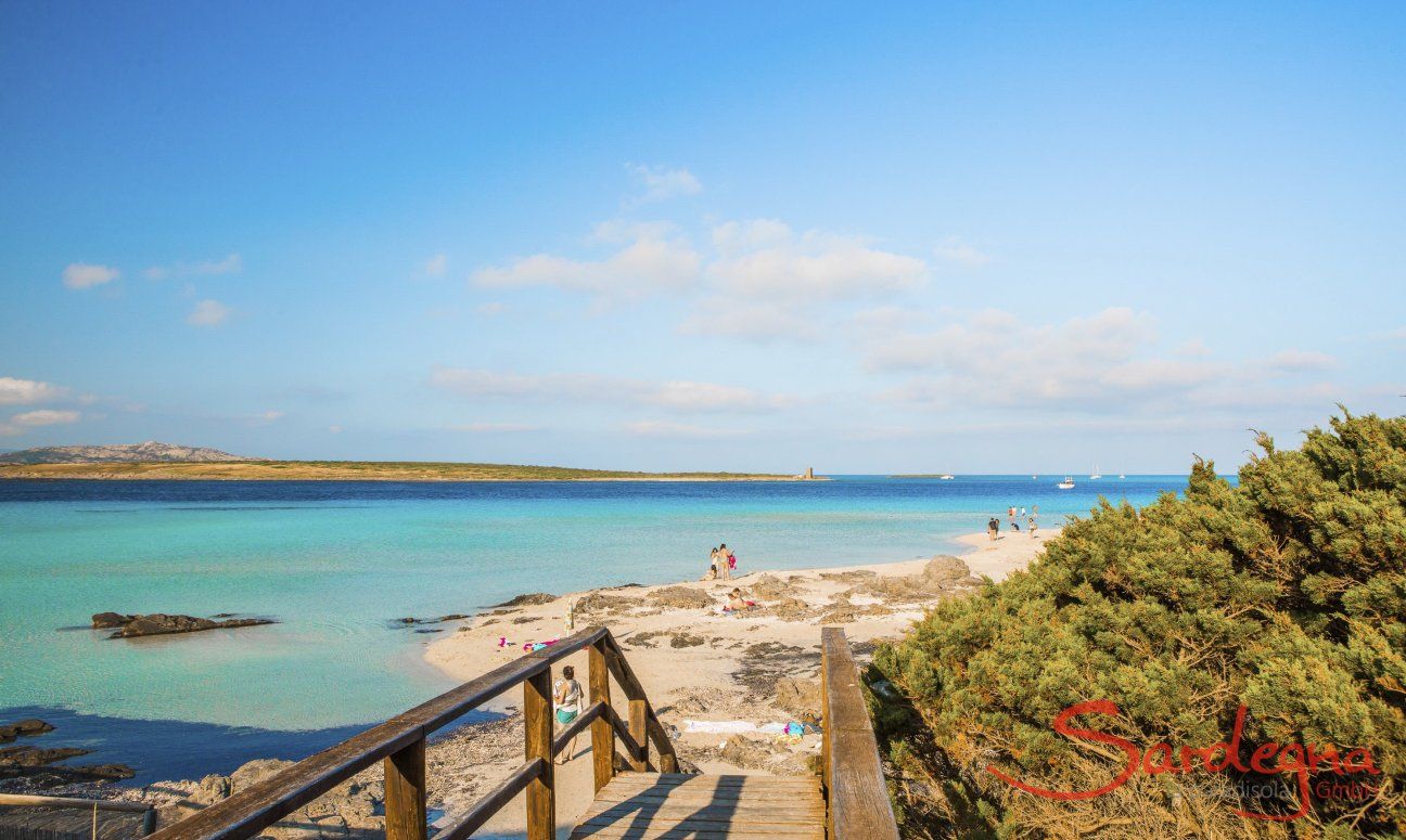 Accesso alla spiaggia La Pelosa Stintino