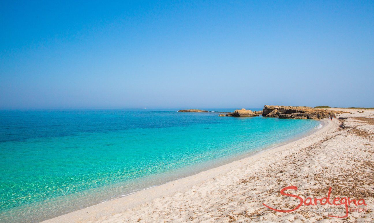 Spiaggia bianca di Is Arutas vicino Oristano