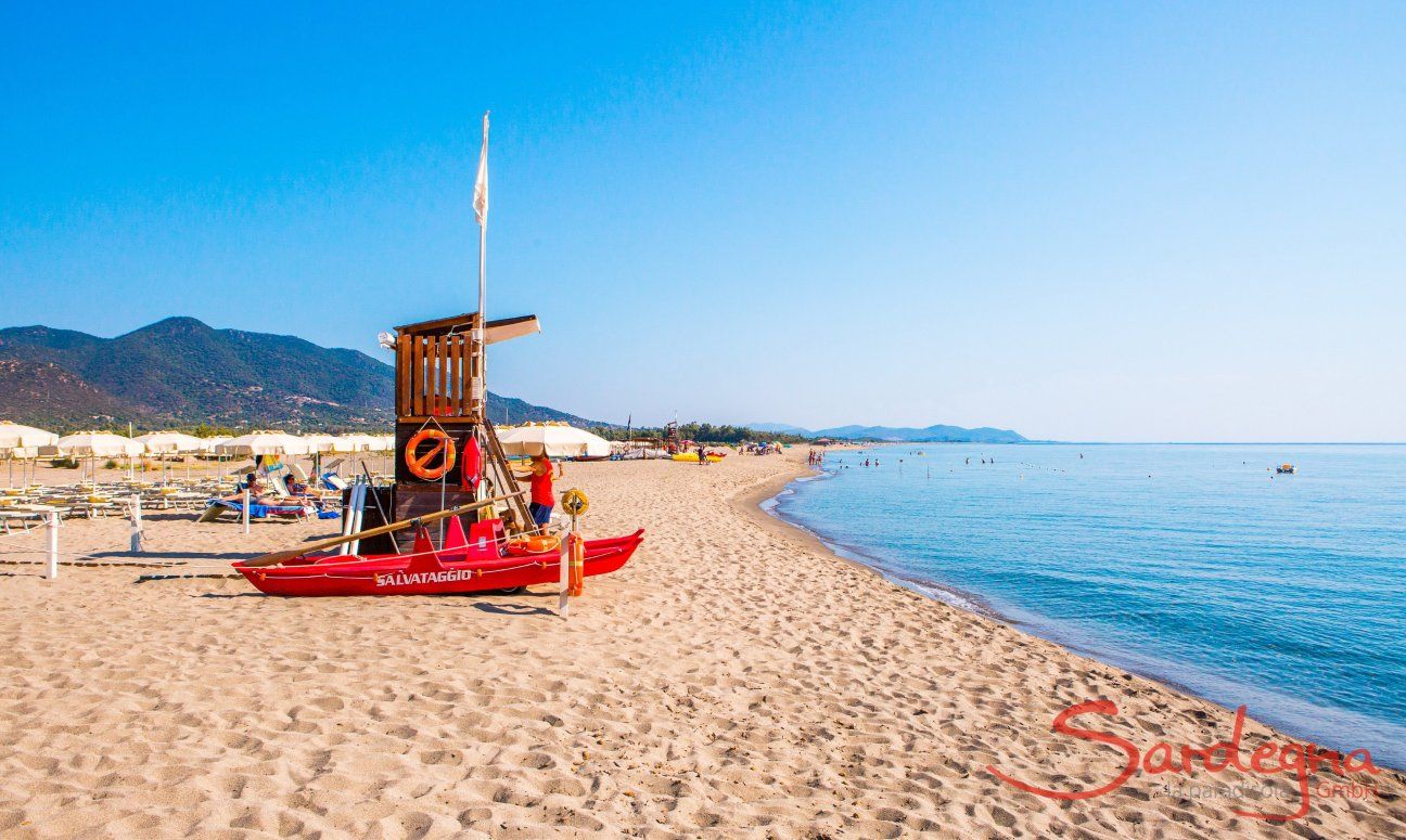 Postazione di salvataggio sulla spiaggia di Muravera