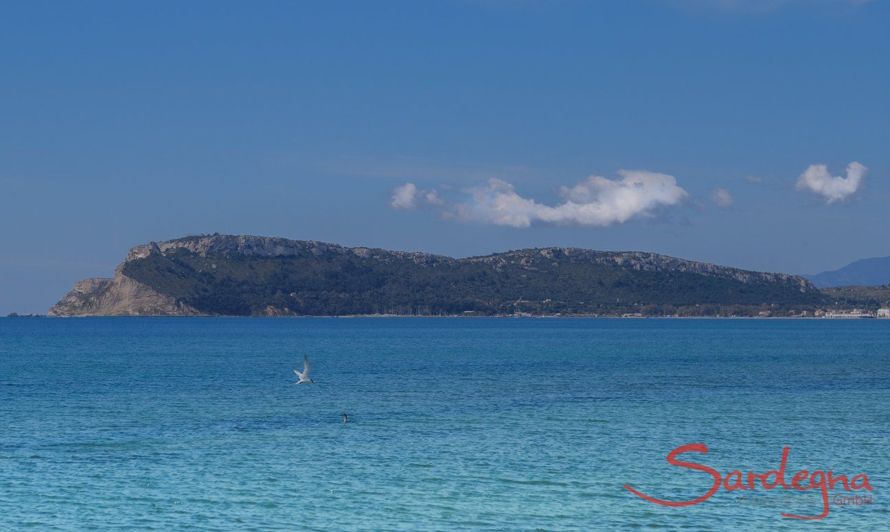 Mare di color turchese nel Golfo deglia Angeli a Cagliari