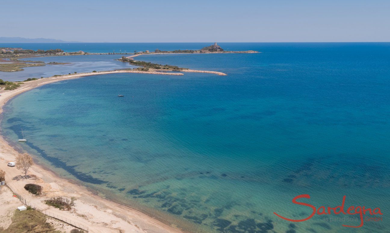 Villa Mimosa | Baia di Is Suergius con Nora sullo sfondo Is Suergius, Agumu, Spiaggia, Pula