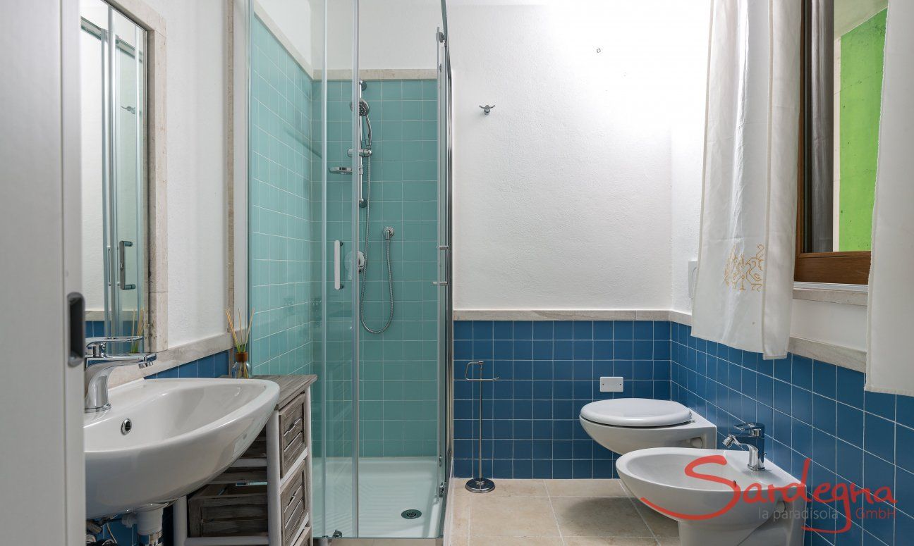Villa del Campo | Bagno 3 con doccia al pinao interrato Villa del Campo, Is Molas, Pula