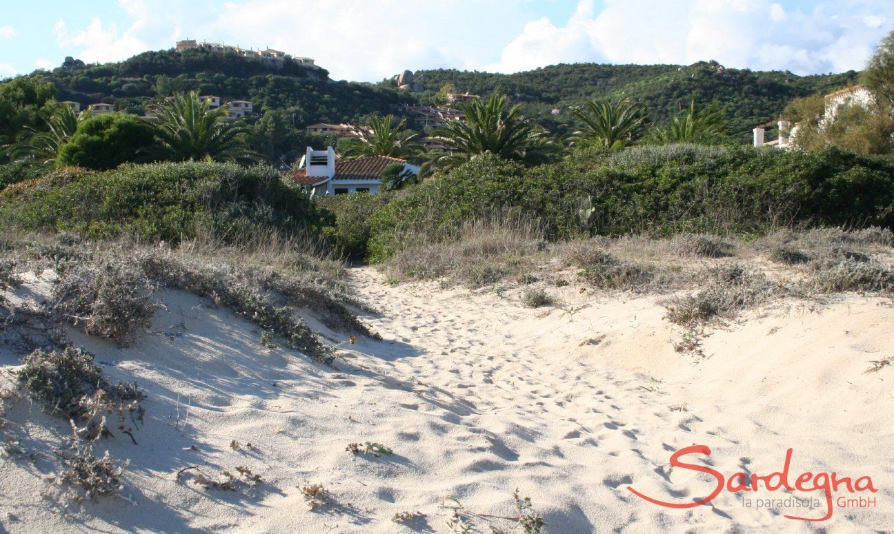 Casa vista dalla spiaggia