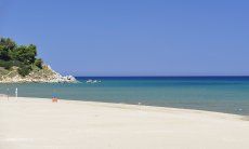 Spiaggia Torreslainas davanti alla casa