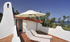 Apartment Orri 3 | Terrazza sul tetto con lettini da sole e ombrello Terrazza