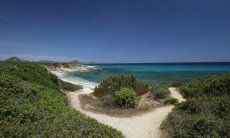 Sentiero che porta alla spiaggia di  Sant Elmo