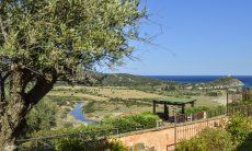Villa Torretta Chia | Vista sulle campagne e il mare di Chia Vista mare