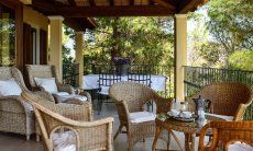 Villa Le Poiane | Terrazza arredata con mobili per l'esterno Terrazza