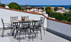 Villa Nicola | Veranda sul tetto con vista mare Veranda sopraelevata