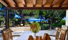 Villa Philippine | Vista mare della terrazza coperta Terrazza con vista mare