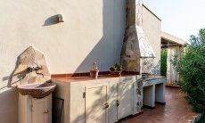 Villa Giangaleazzo | Barbecue murato per cucinare all'aperto Barbecue murato
