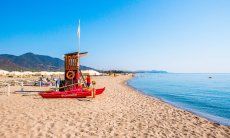 Postazione di salvataggio sulla spiaggia di Muravera