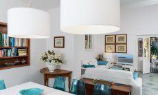 Villa Pola | Tavolo da pranzo con sala con angolo divano Tavolo da pranzo con sala con angolo divano