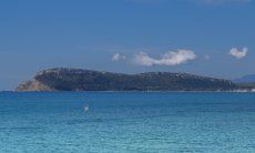 Mare di color turchese nel Golfo deglia Angeli a Cagliari