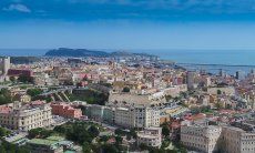 Cagliari vista aerea del centro storico