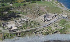 Sito Archeologico di Nora a Pula nel sud della Sardegna