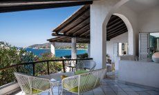 Villa Bella | Terrazza ombreggiata con vista mare Terrazza