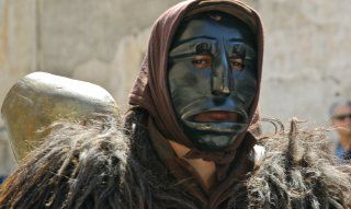 Masken; Sagra degli Agrumi, Orangenfest, Muravera, Trachten, Tradition, Folklore, Personen, Menschen, Sarden, Fest; 
